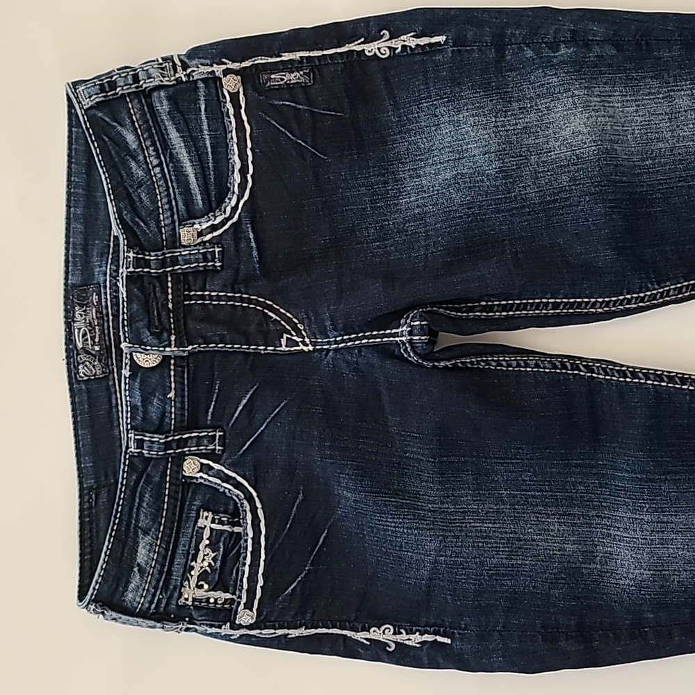 Silver Aiko Flap Skinny jeans